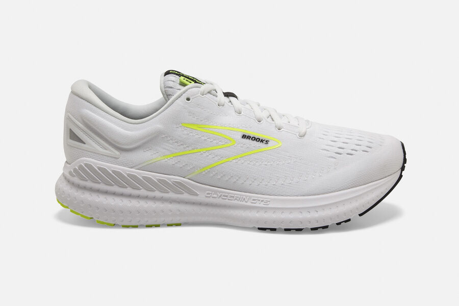 Brooks Glycerin Gts 19 Road Loopschoenen Heren - Wit - 057496WQJ